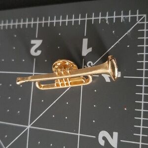 Gold Trumpet Pendant